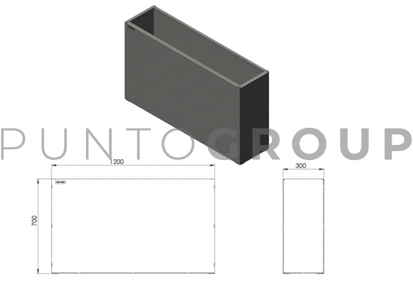Вазон Стил/Steel