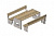 OSC73818000 Комплект Стол Фрог, 2 Скамейки Tree